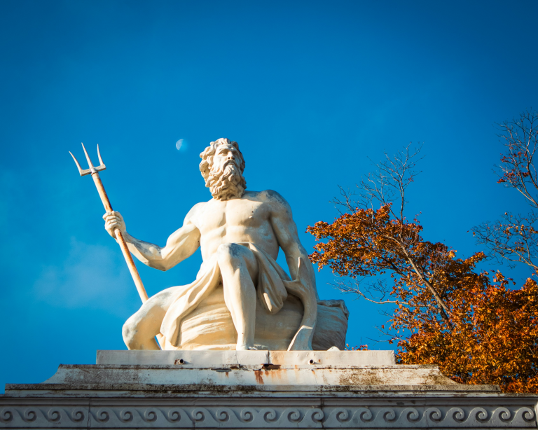 statue of Poseidon, Greek God
